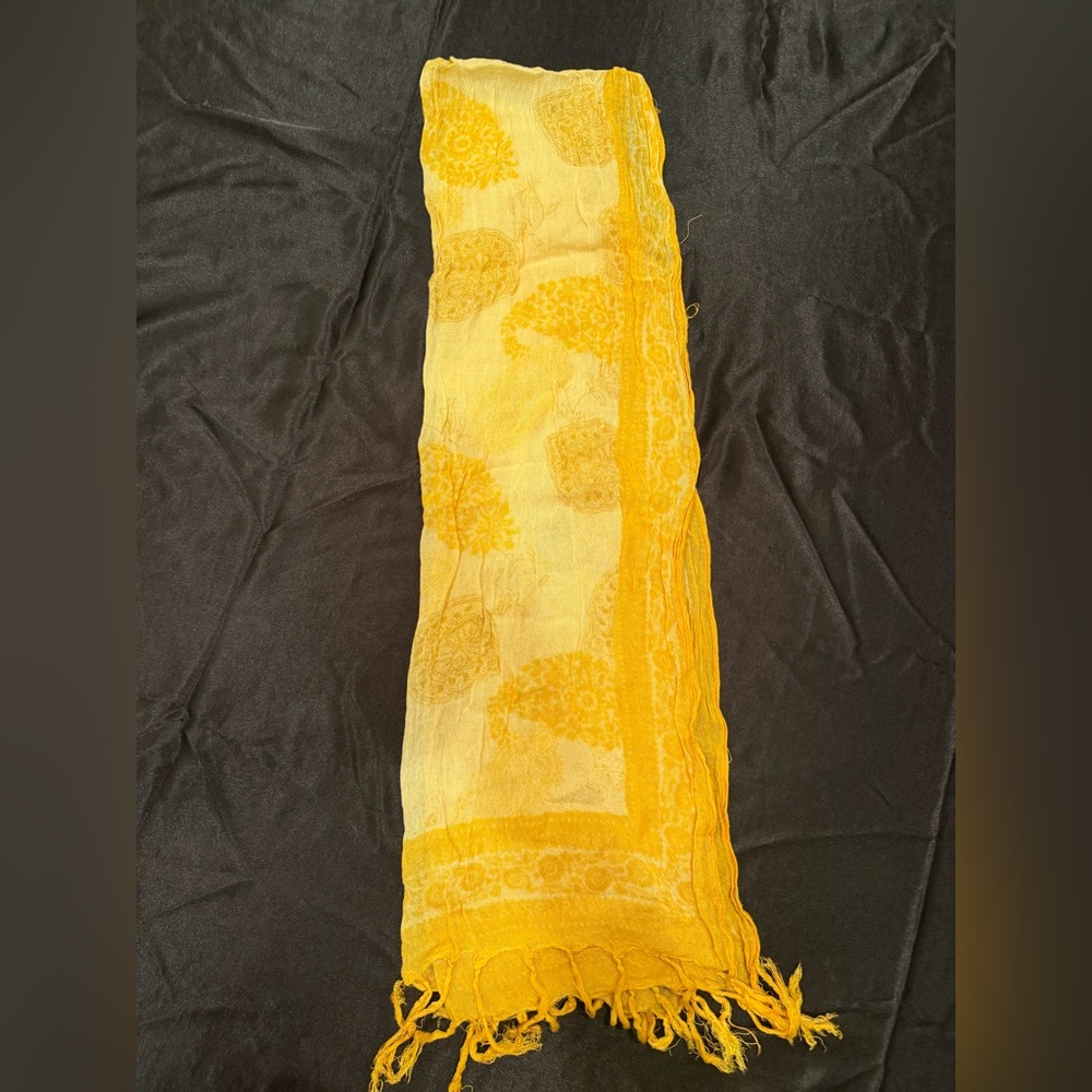 Yellow Women's Lightweight Scarf - Stylish Accent